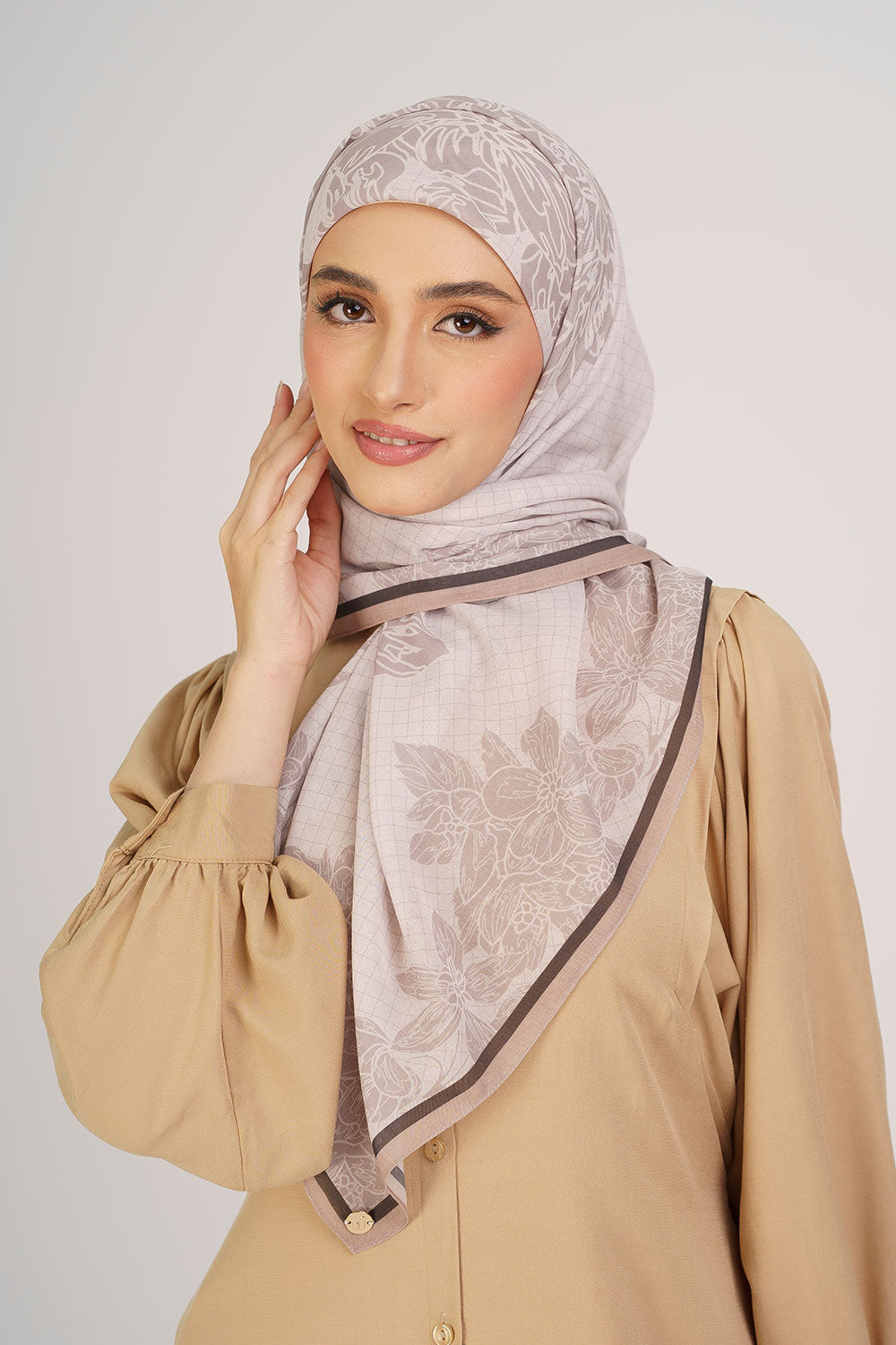 Talia Square Cotton Voile