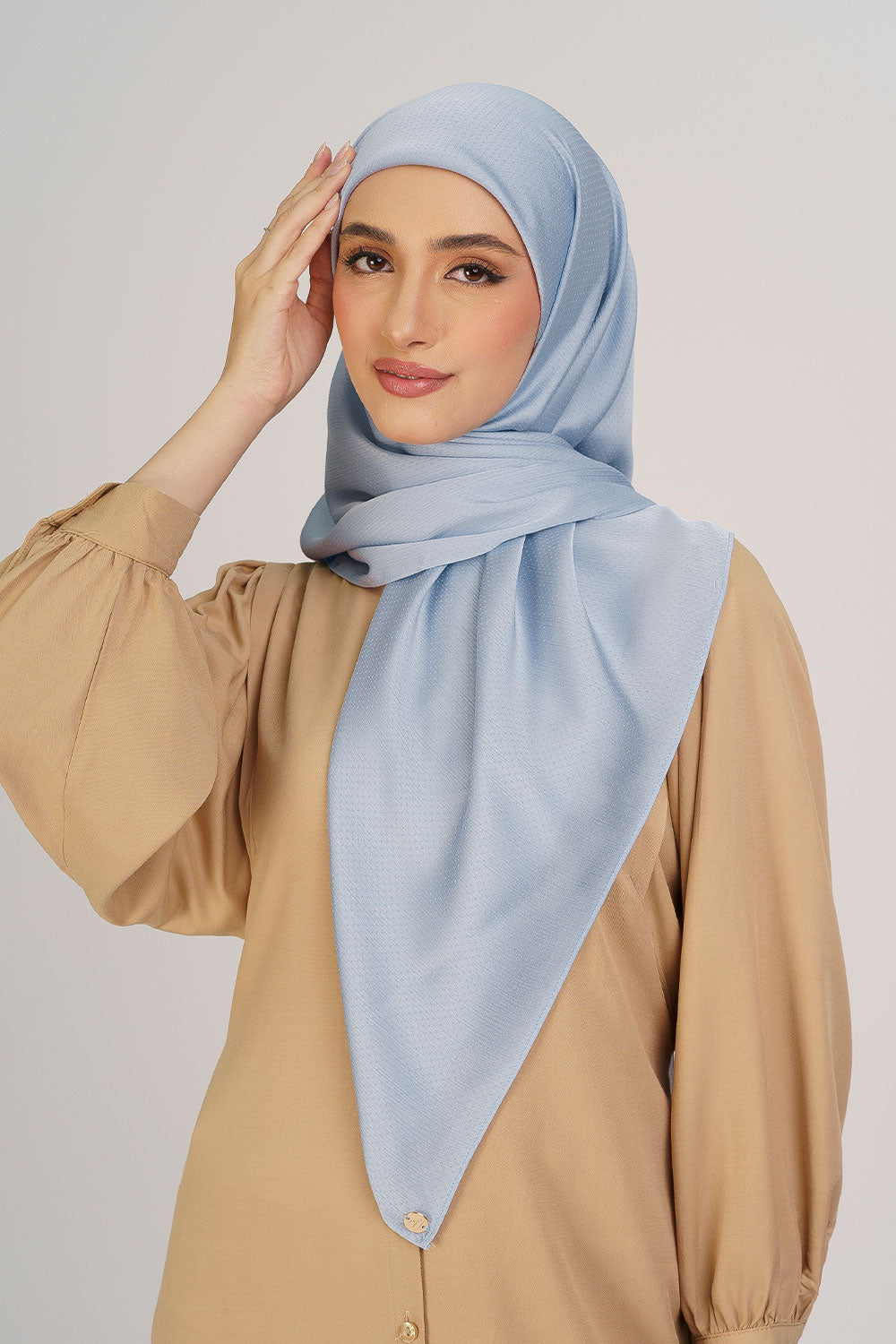 Jasmina Basic Square Plain Baby Blue