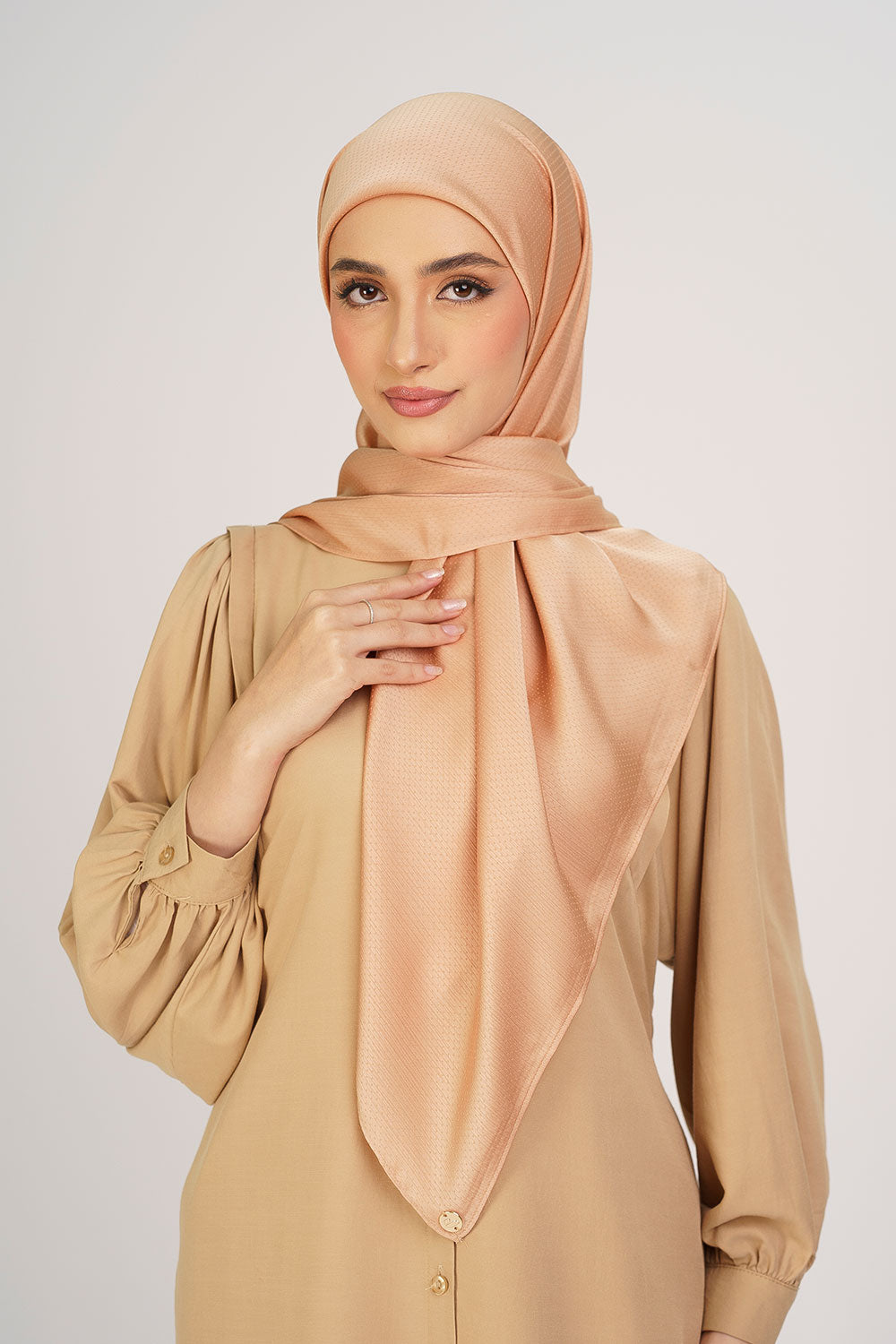 Jasmina Basic Square Plain Dusty Orange