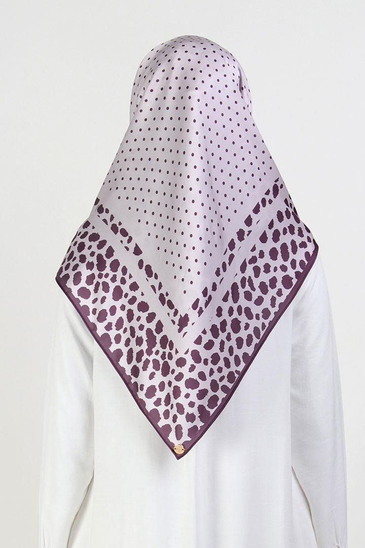 Dakota Leopard Printed Square Burgundy