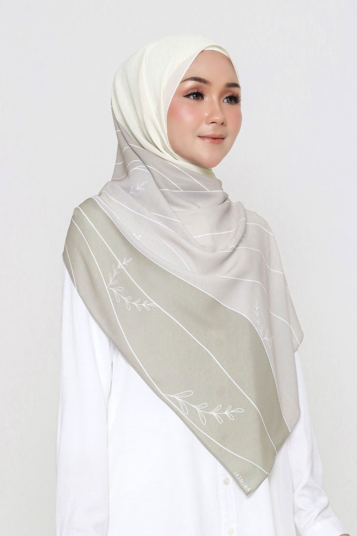 Terra Printed Shawl Sage Green