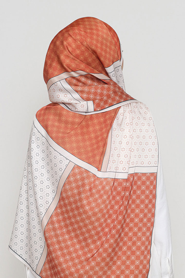 Venice Printed Shawl Orange