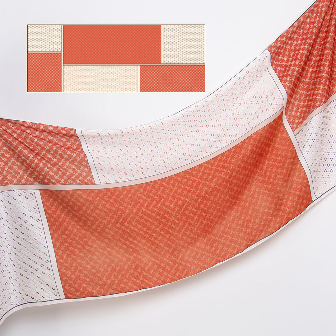 Venice Printed Shawl Orange