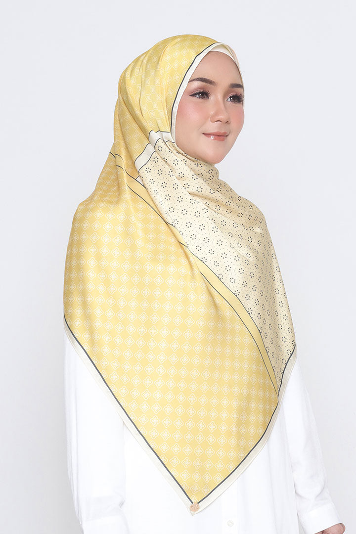 Venice Printed Shawl Yellow