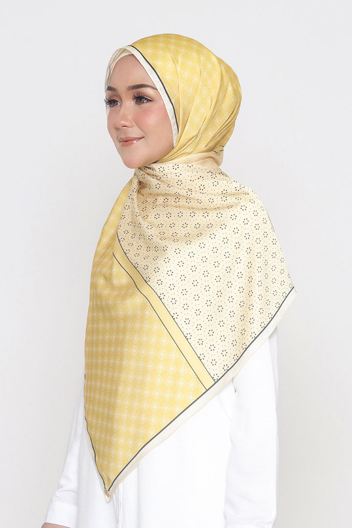 Venice Printed Shawl Yellow