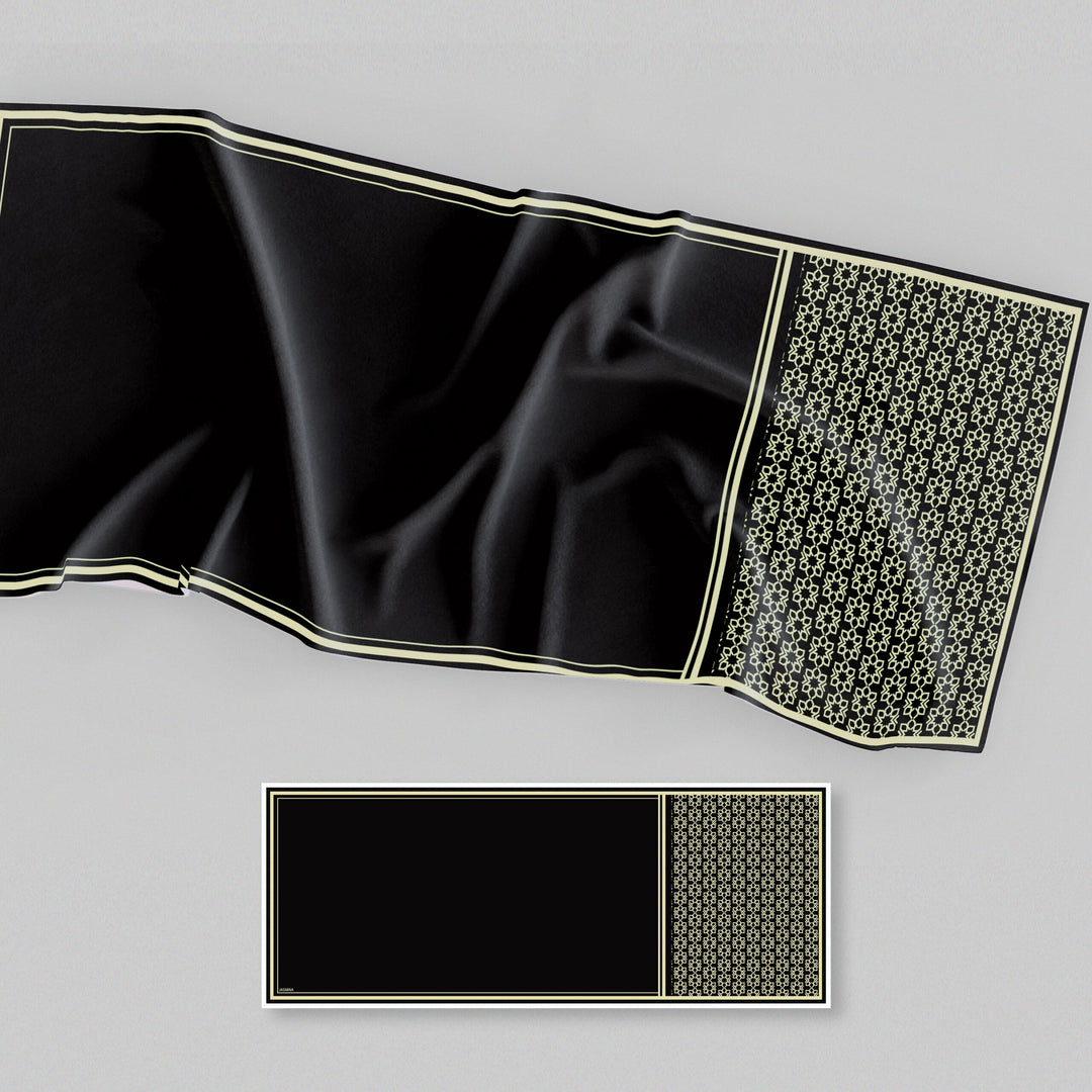 Zahra Printed Shawl Black