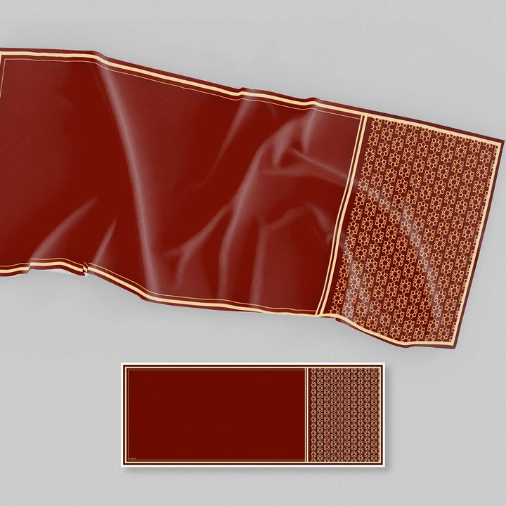 Zahra Printed Shawl Brick Red