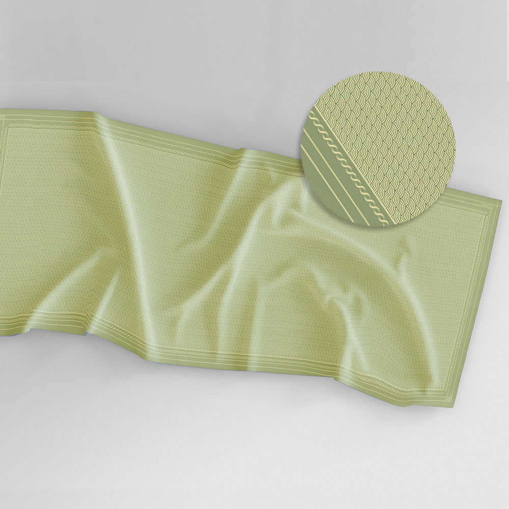 Haura Shawl Printed Green