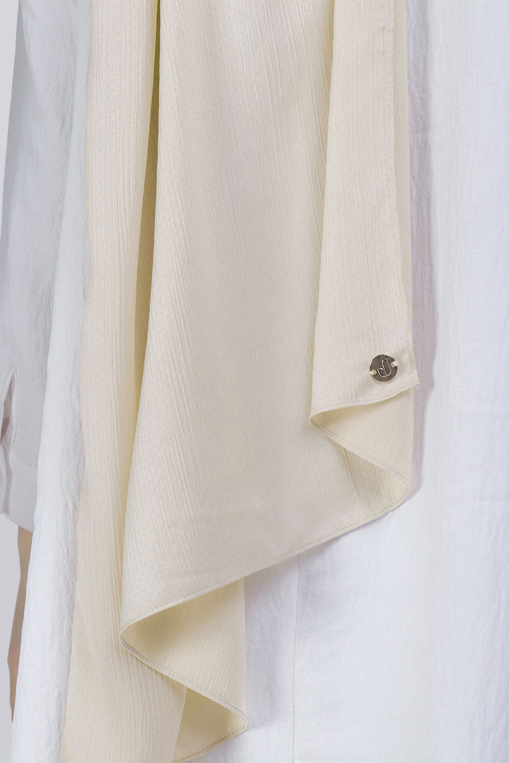 Jasmina Basic Shawl Plain Buttermilk