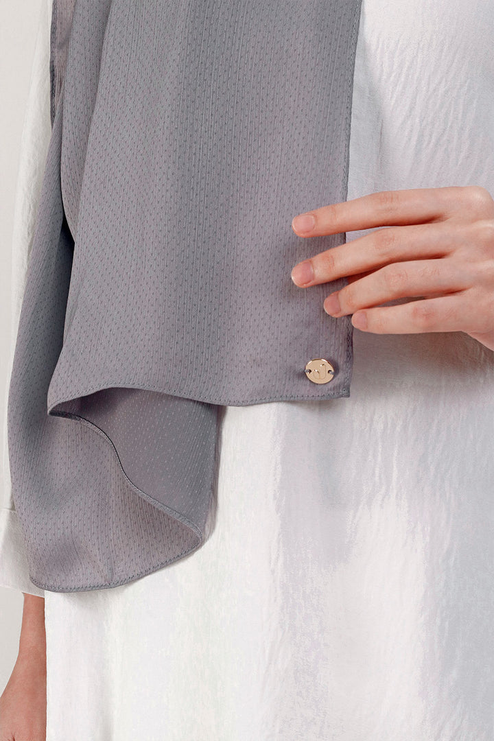 Jasmina Basic Shawl Plain Grey