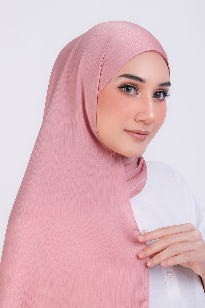 Jasmina Basic Shawl Plain Rose Gold
