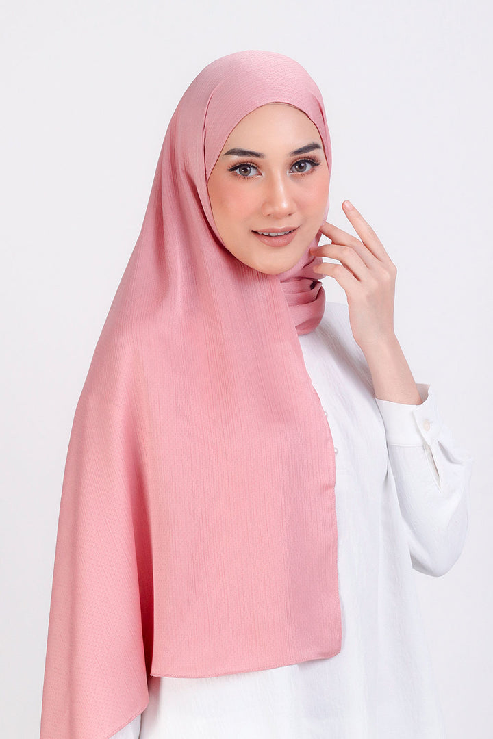 Jasmina Basic Shawl Plain Rose Gold