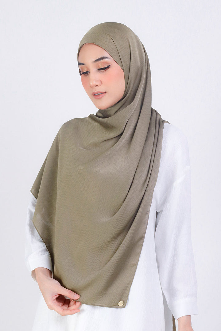 Jasmina Basic Shawl Plain Sage Green