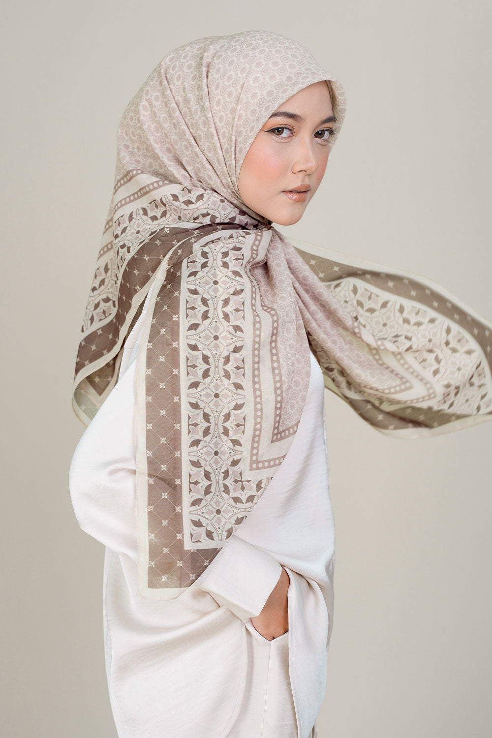Kiara Square Cotton Voile