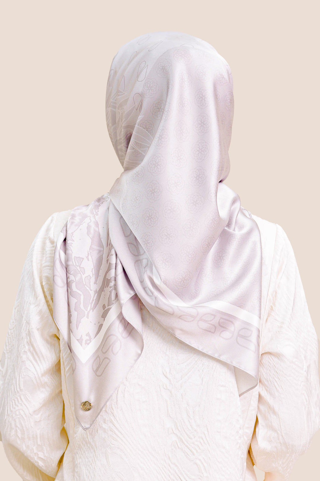 Sumayyah Satin Printed Pink