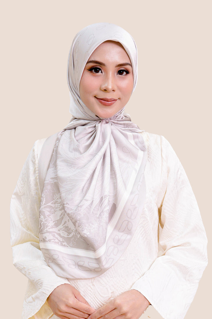 Sumayyah Satin Printed Pink