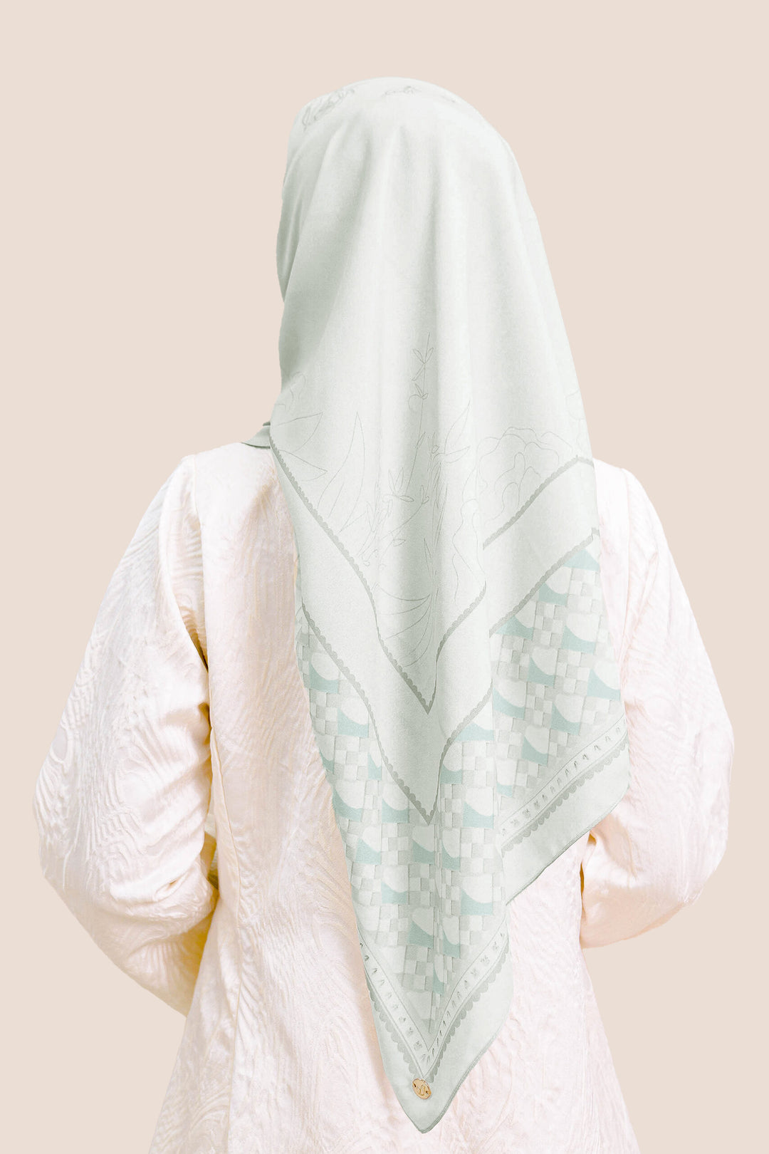 Syifa Chiffon Printed Light Green