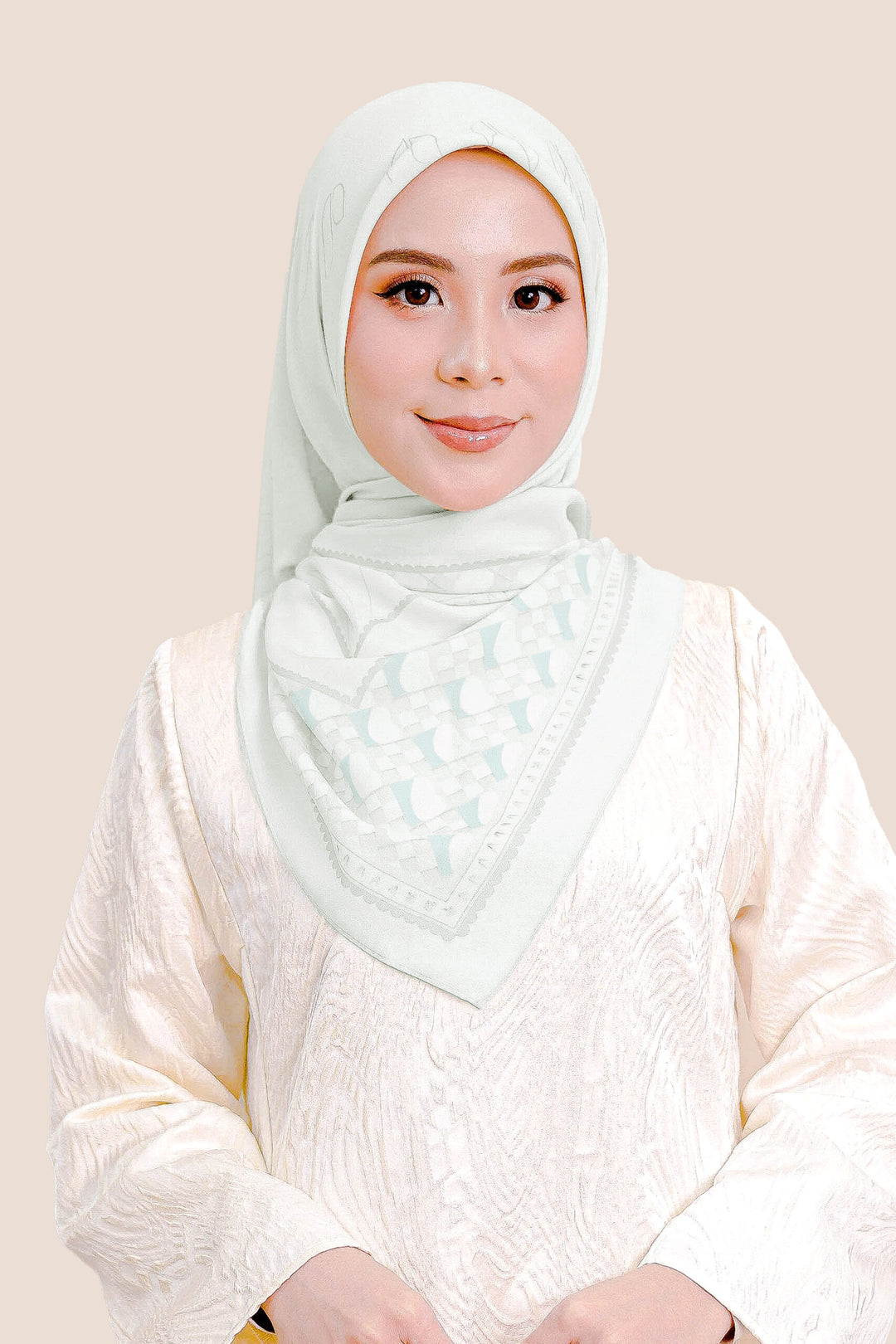 Syifa Chiffon Printed Light Green