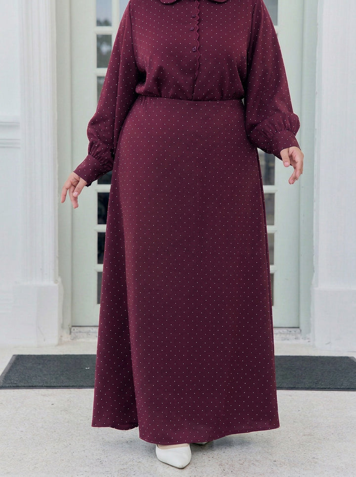 Victoria Plus Mini Polka Dot Skirt