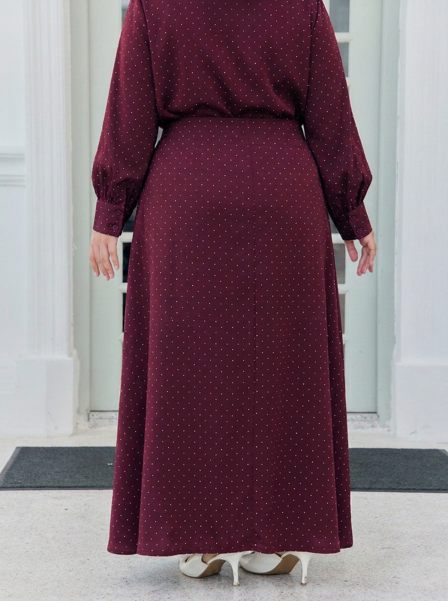 Victoria Plus Mini Polka Dot Skirt