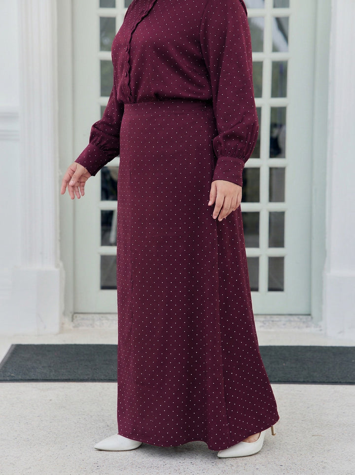 Victoria Plus Mini Polka Dot Skirt