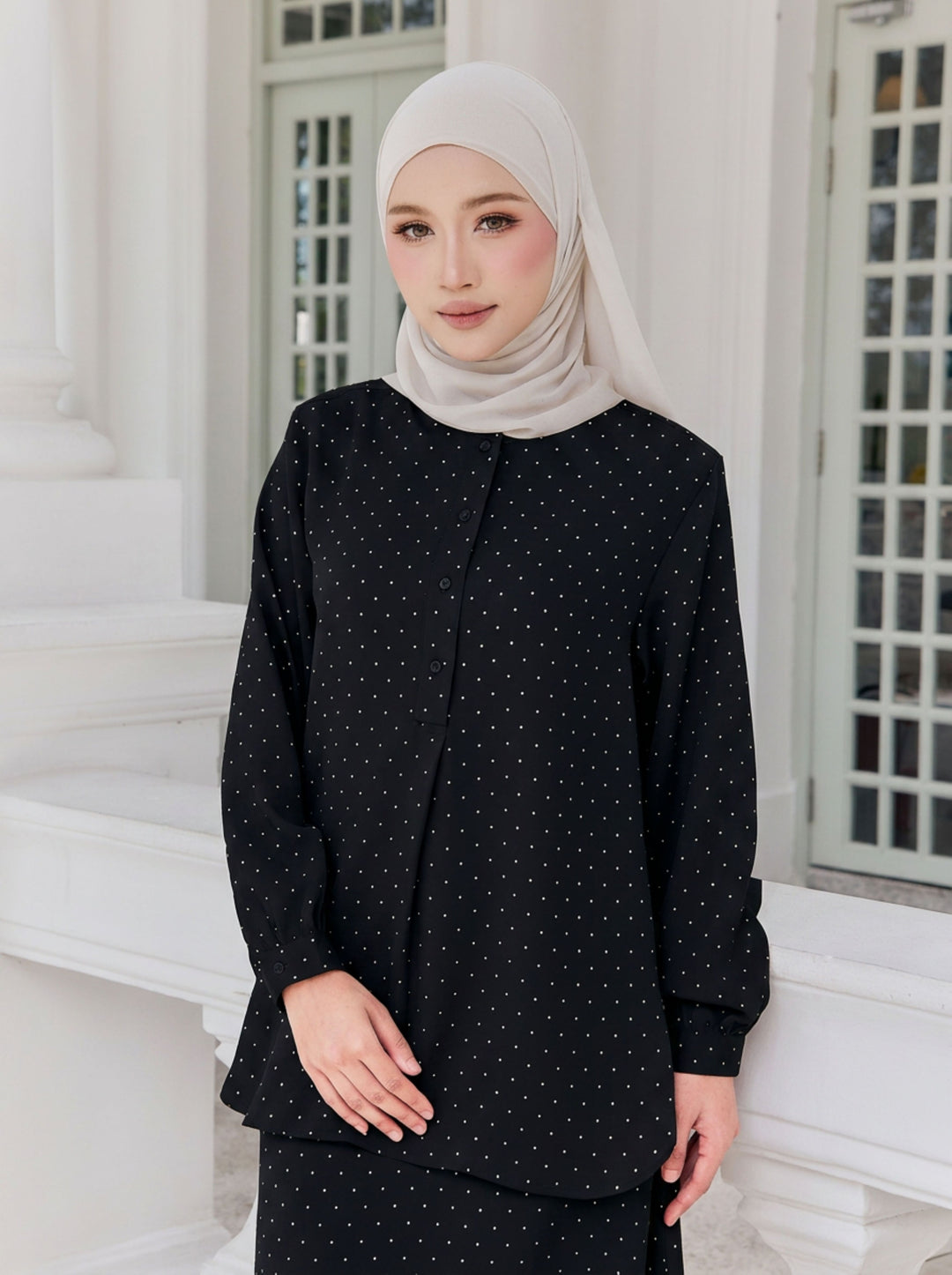 Victoria Mini Polka Dot Blouse