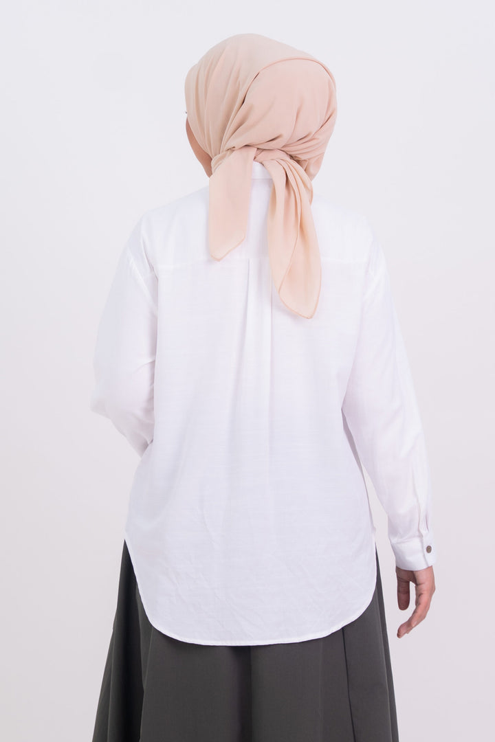 Khanza Embroidered Blouse White