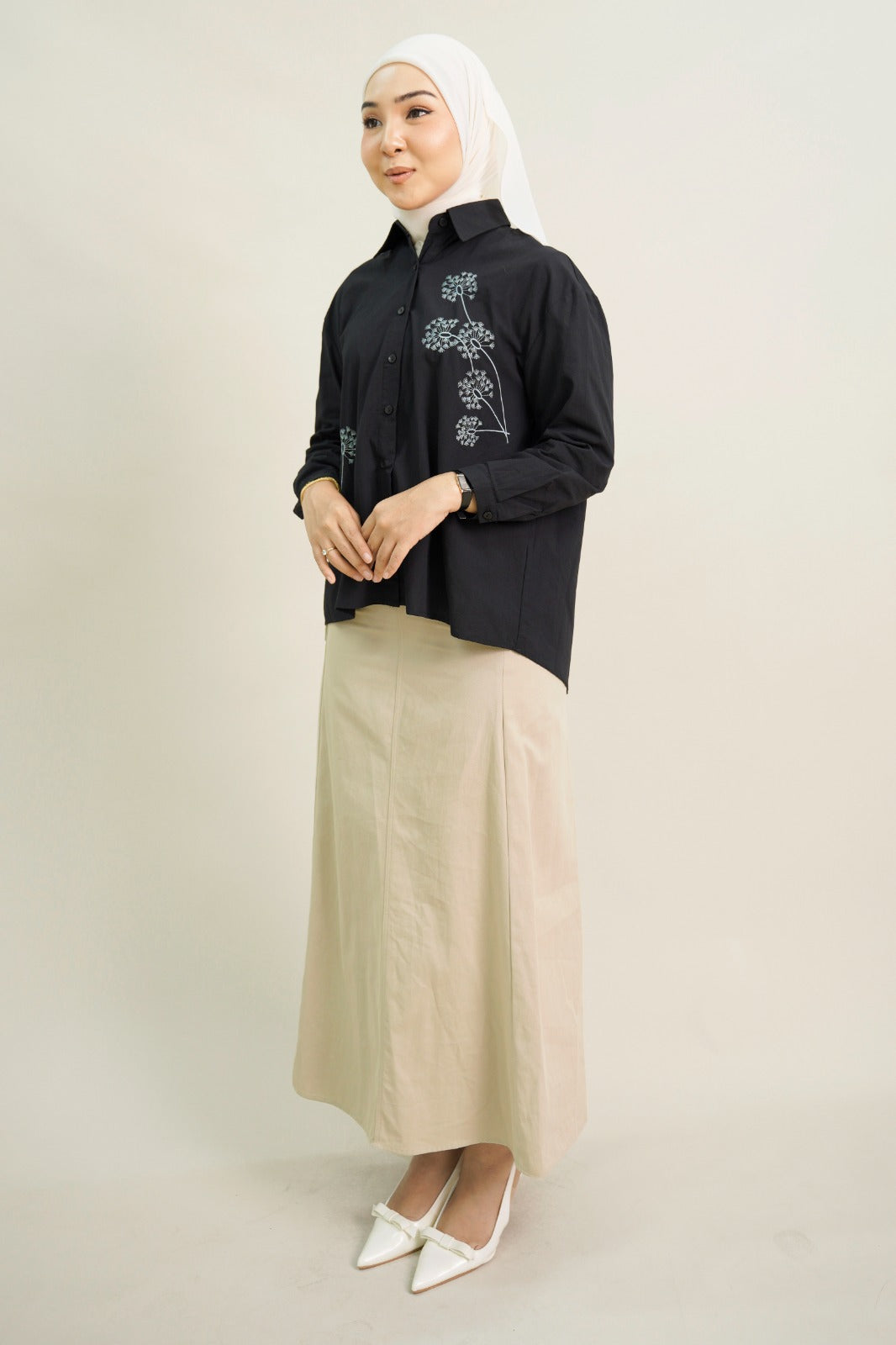 Huree Oversized Top Black