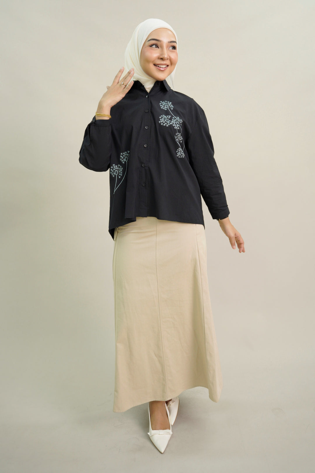 Huree Oversized Top Black