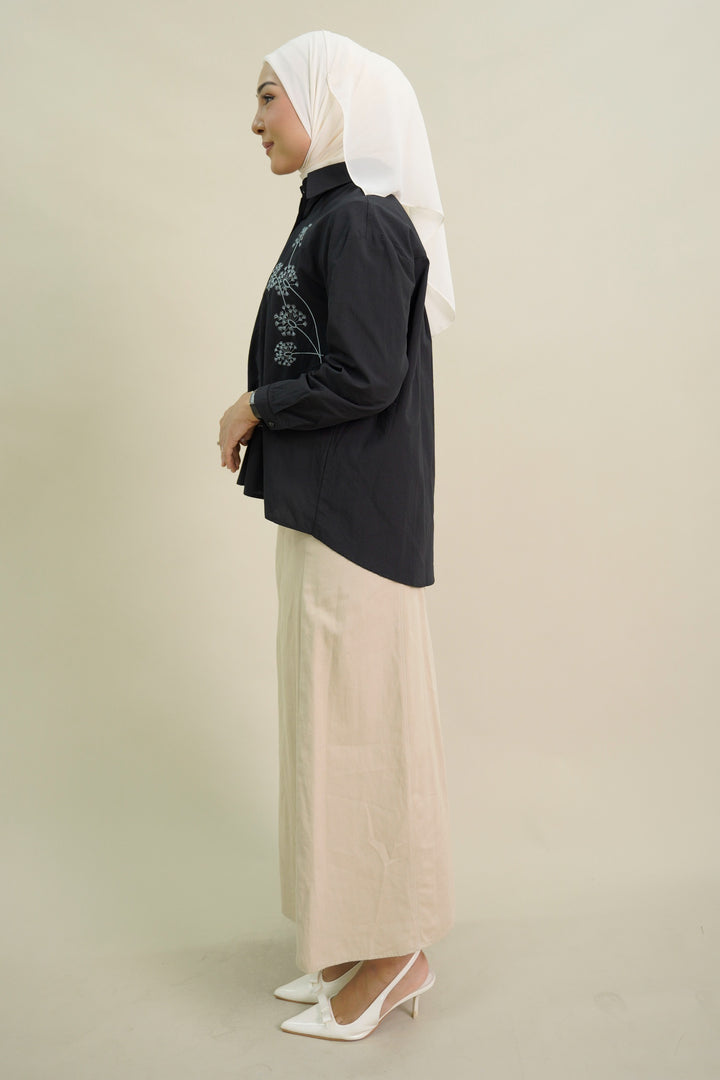 Huree Oversized Top Black