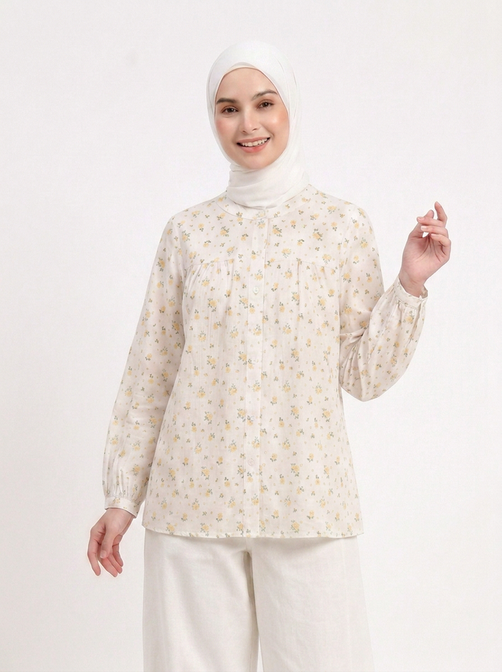Eva Cotton Printed Blouse