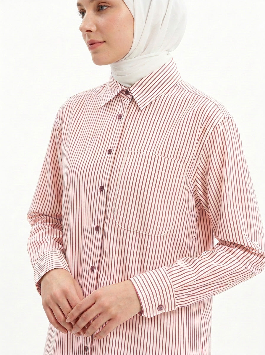 Elva Cotton Stripe Blouse