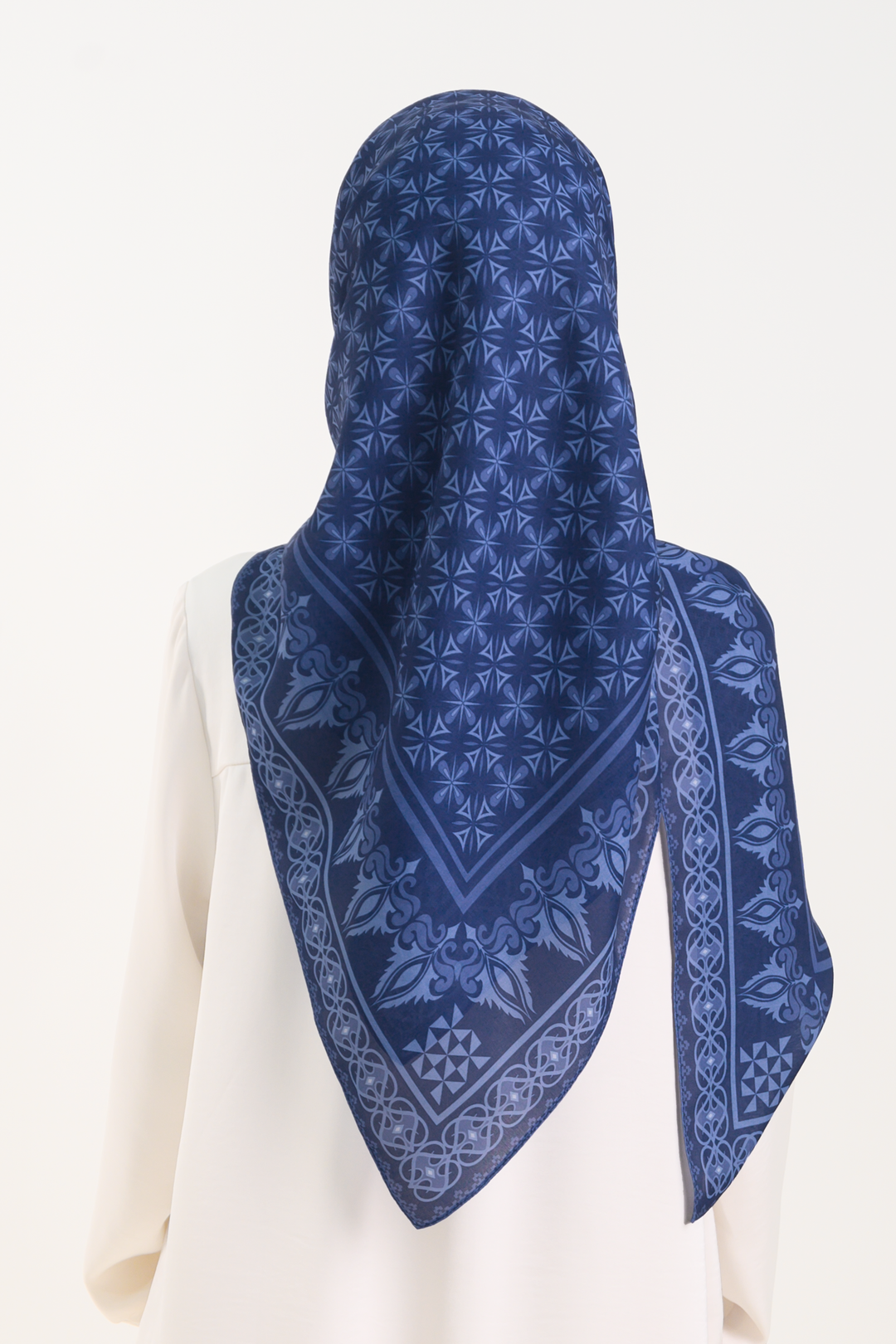Adaline Square Cotton Voile Blue