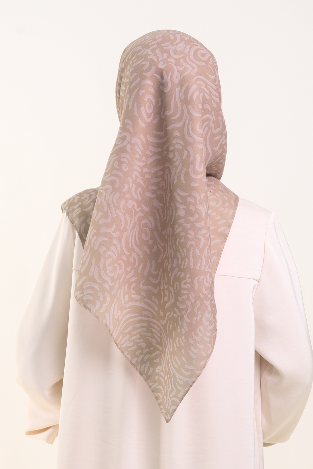 Agnes Square Cotton Voile Dark Nude
