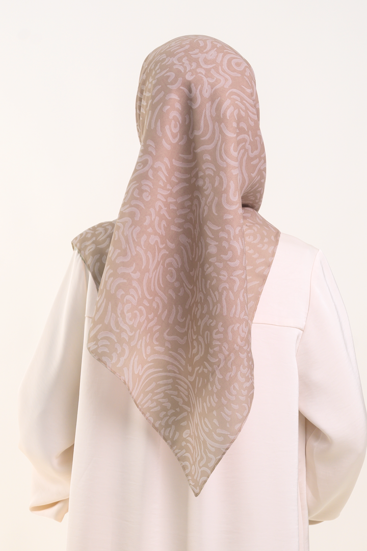 Agnes Square Cotton Voile Dark Nude