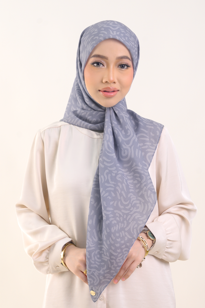 Agnes Square Cotton Voile Soft Lavender
