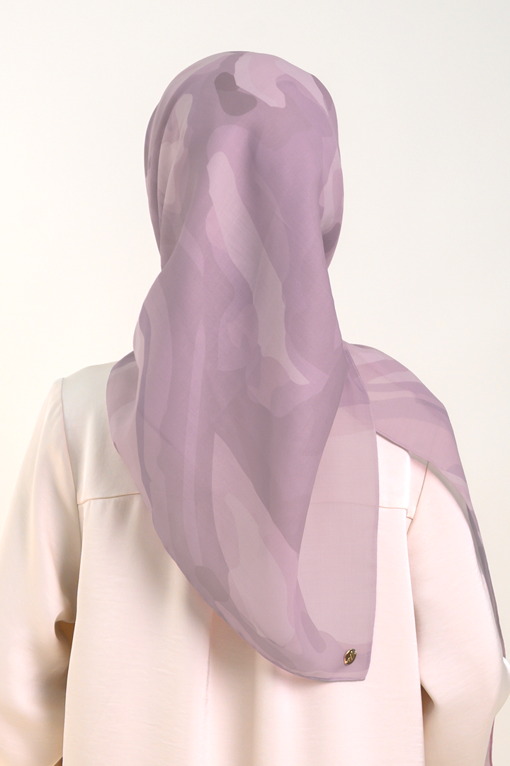 Amber Square Cotton Voile Dusty Pink