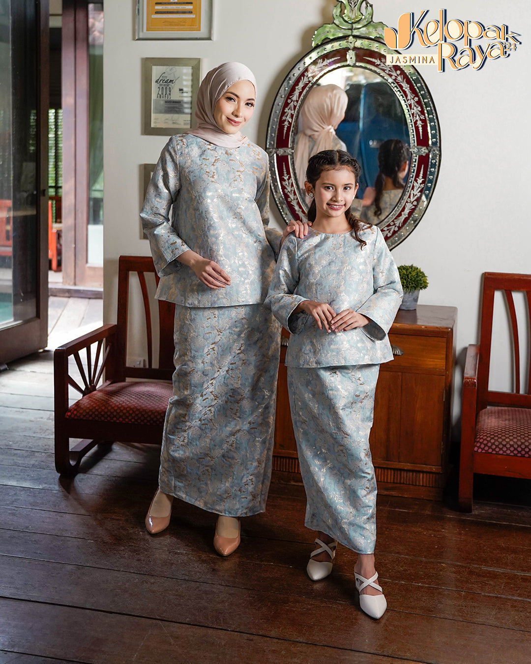 Anggrek Kids Kurung Blue