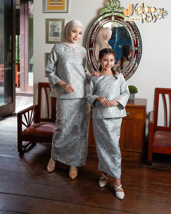 Anggrek Kids Kurung Blue