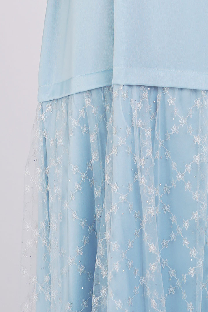 Azalea Kids Dress Dusty Blue
