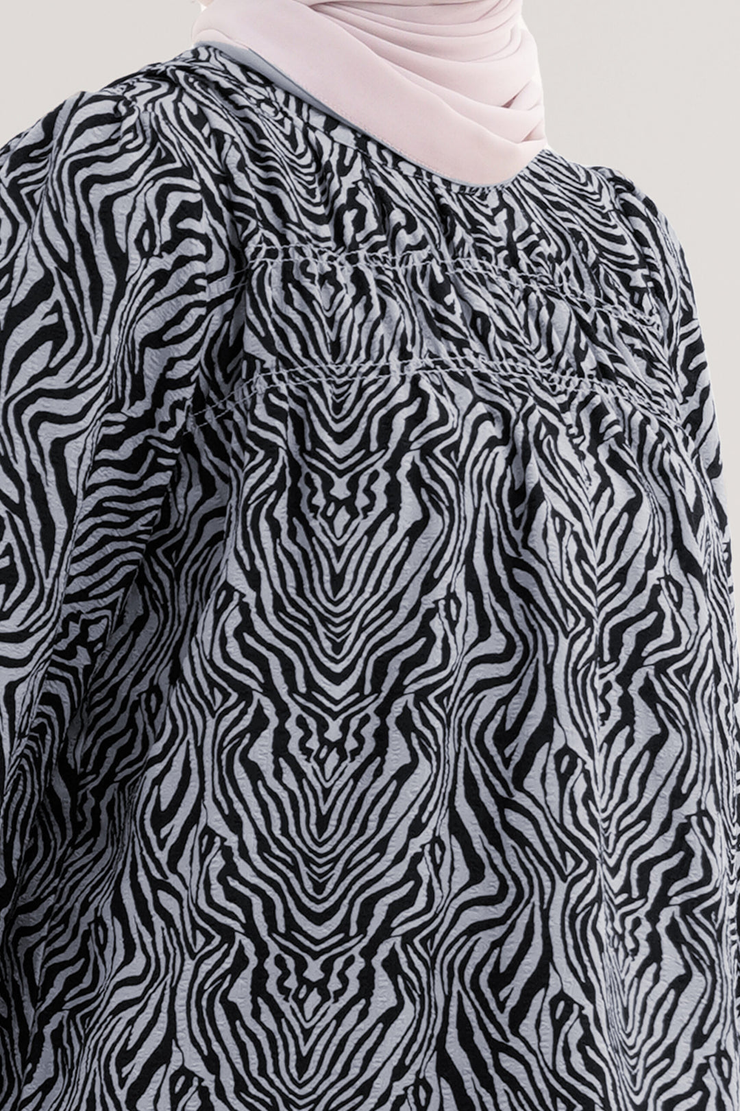 Bellinda Printed Blouse Grey
