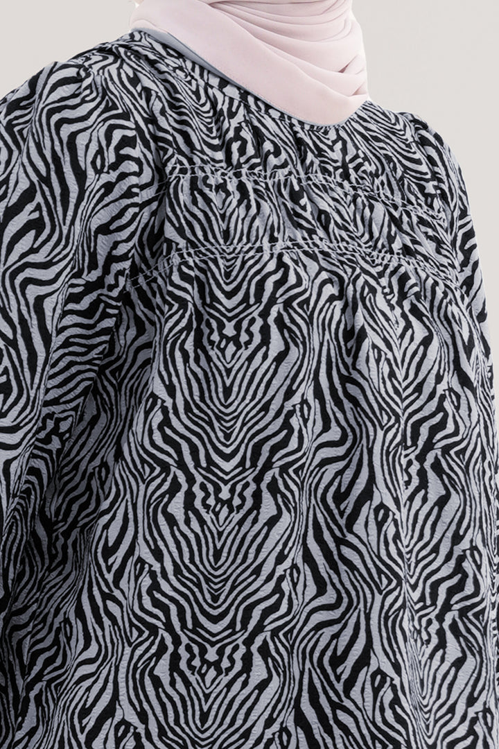Bellinda Printed Blouse Grey