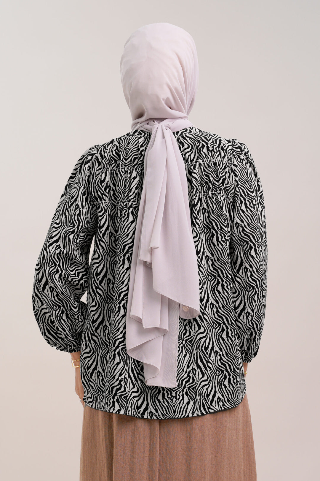 Bellinda Printed Blouse Beige