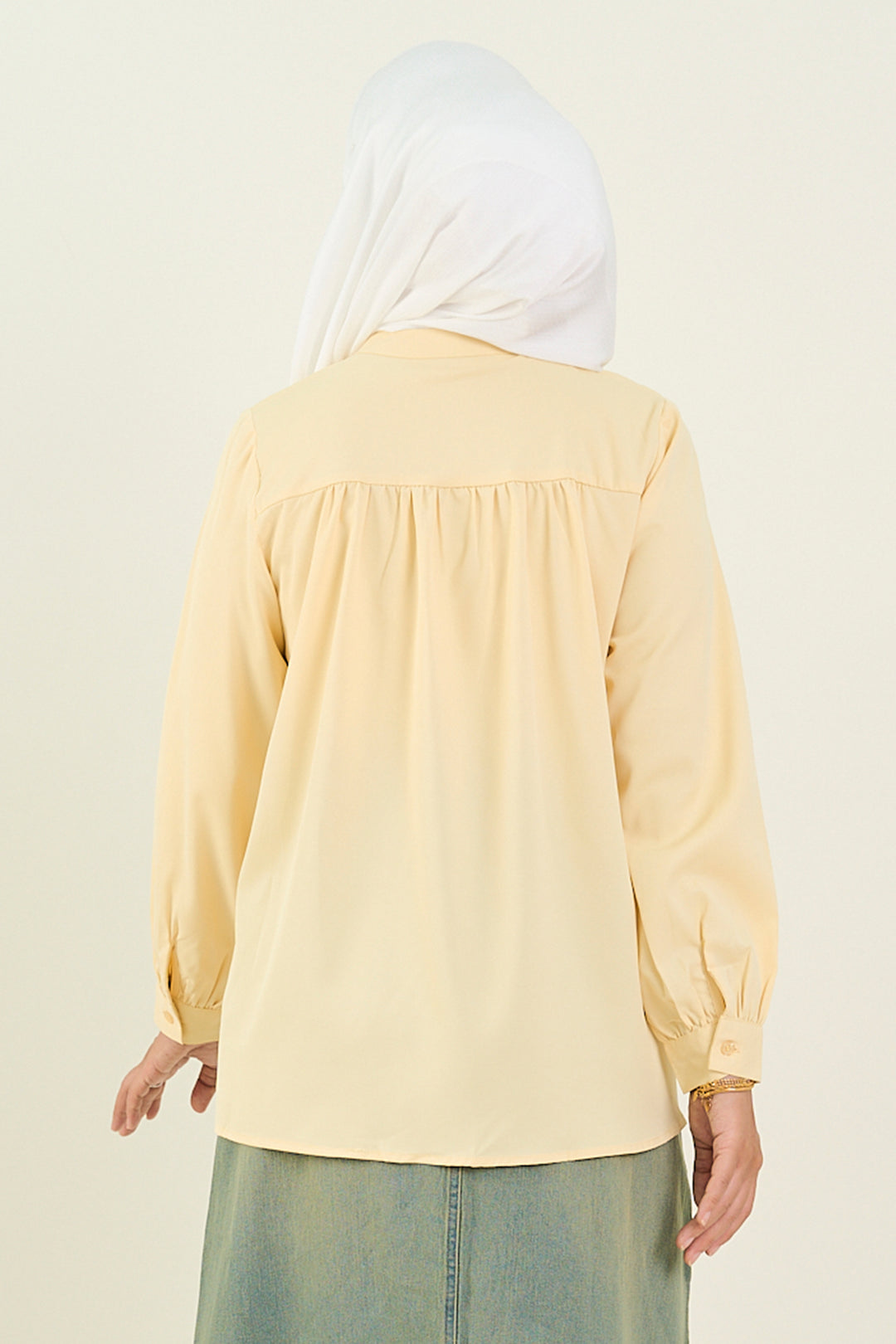 Aurelia Embroidered Blouse Yellow