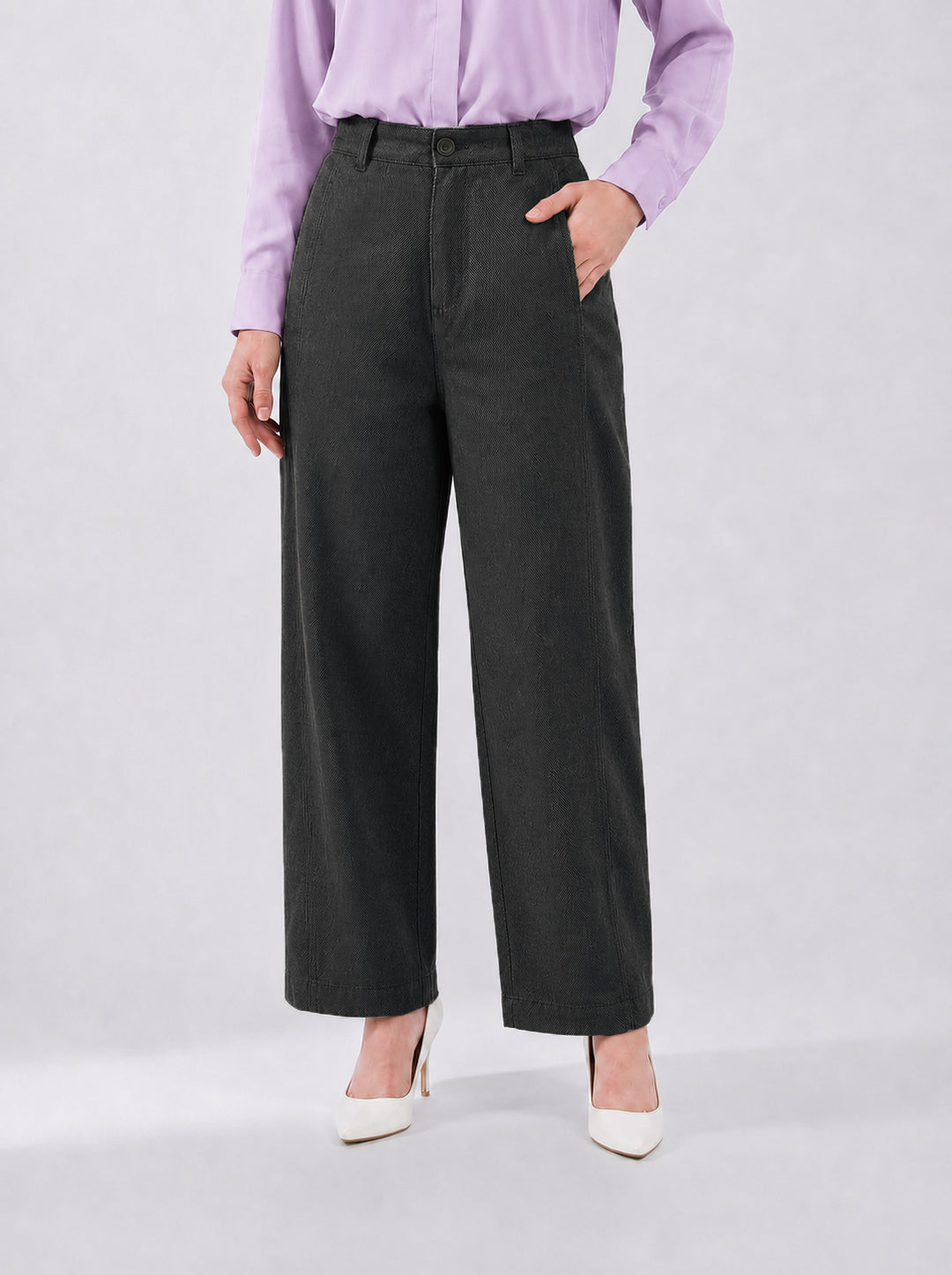 Betty Twill Barrel Pants