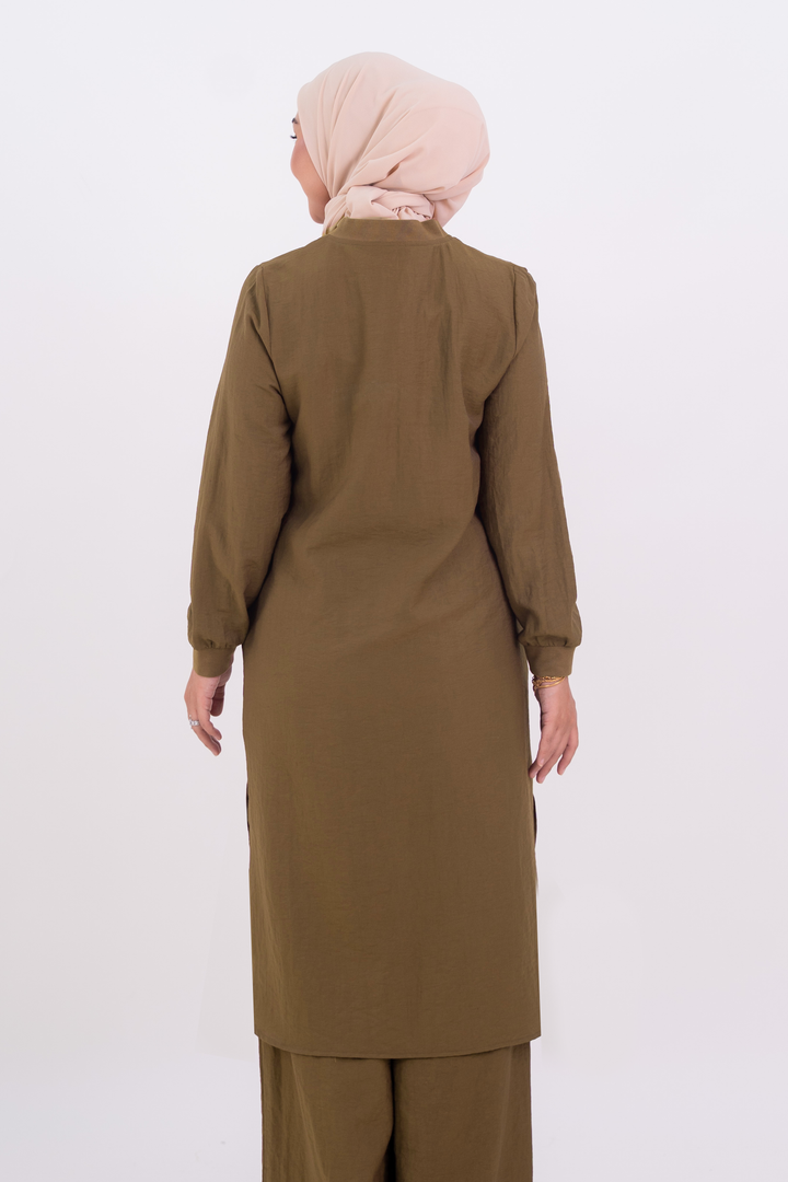 Sienna Long Blouse Brown