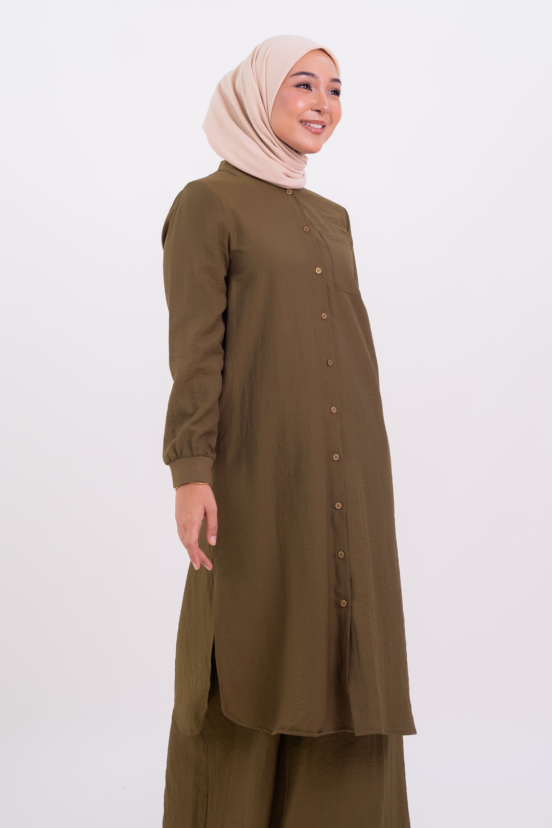 Sienna Long Blouse Brown