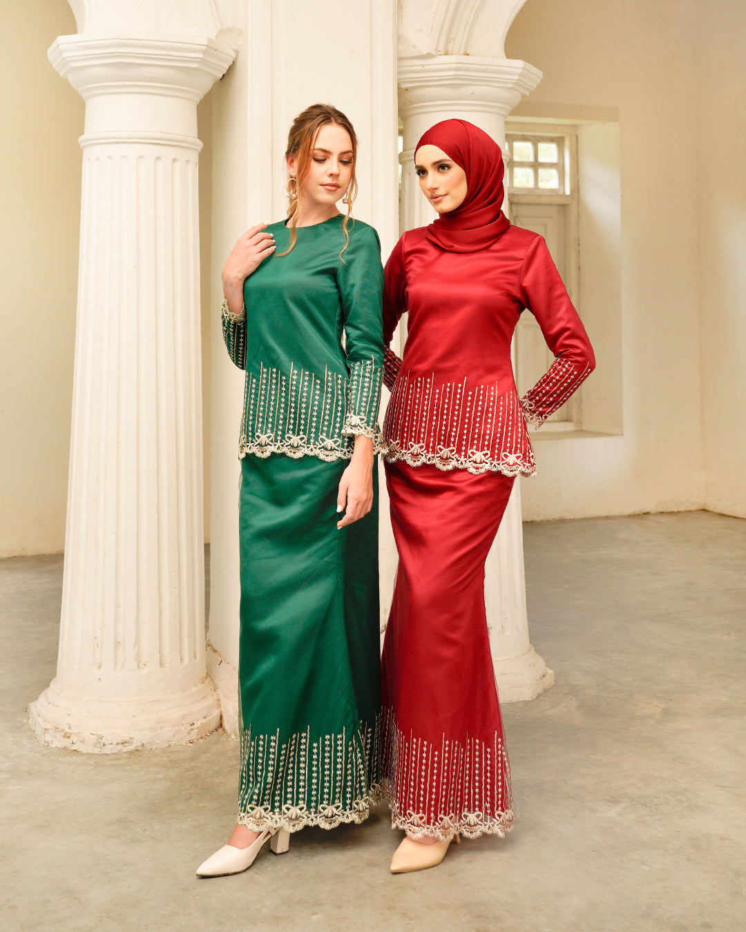 Canna Kurung Maroon