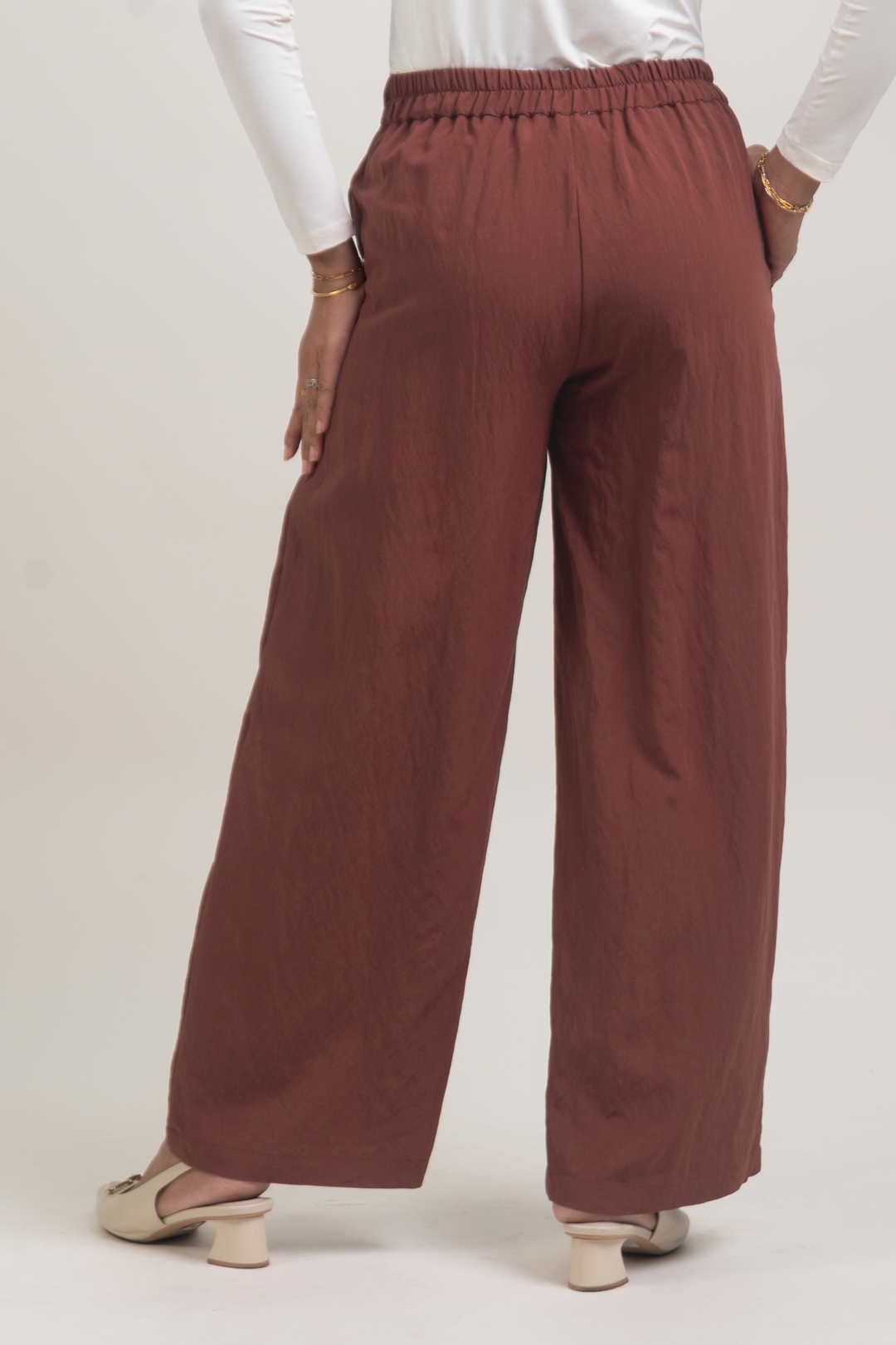 Lunara Cotton Pants Copper Brown