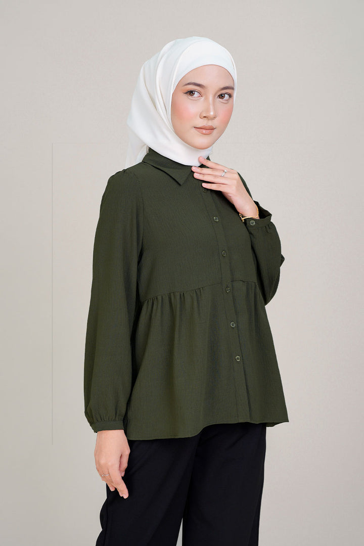 Ummu Blouse Army Green